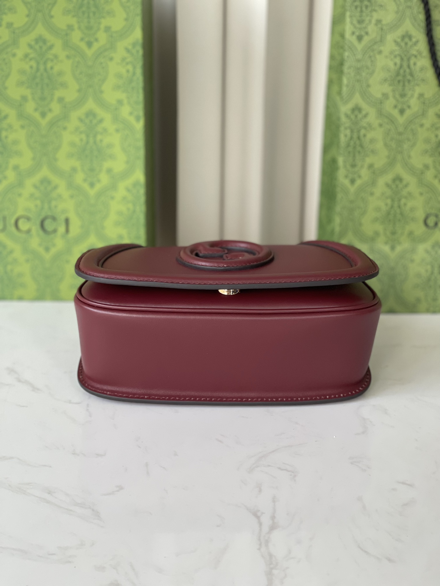 Gucci Blondie collection Mini backpack red glossy leather